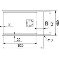 Кухонная мойка Franke Kanon KNG 110-62 125.0528.618 (кофе) - Превью изображения №2 — Интернет-магазин Time-Shop