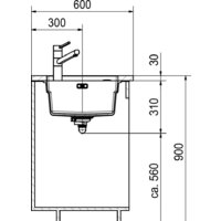 Кухонная мойка Franke Kanon KNG 110-62 125.0528.618 (кофе) - Превью изображения №4 — Интернет-магазин Time-Shop