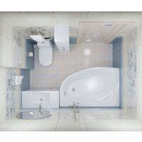 Ванна Triton Николь 160x100R (с каркасом, экраном и сифоном) - Превью изображения №4 — Интернет-магазин Time-Shop