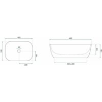 Умывальник Rea Belinda (черный мрамор глянцевый) - Превью изображения №6 — Интернет-магазин Time-Shop