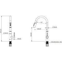 Смеситель Teska Mimoza Chelik EB5016 - Превью изображения №3 — Интернет-магазин Time-Shop