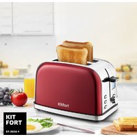 Тостер Kitfort KT-2036-1 (красный) - Превью изображения №6 — Интернет-магазин Time-Shop