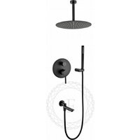 Душевая система  Filarete Roun FL1022 (черный матовый) - Превью изображения №18 — Интернет-магазин Time-Shop