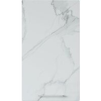 Шкаф навесной Горизонт Оптима 80 Витрина (мрамор арктик) - Превью изображения №2 — Интернет-магазин Time-Shop