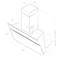Кухонная вытяжка Elica Stripe Urban Zinc/A/90 - Превью изображения №4 — Интернет-магазин Time-Shop