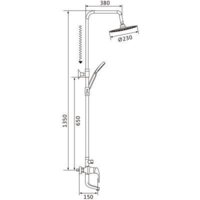 Душевая система  Shevanik S9836H - Превью изображения №2 — Интернет-магазин Time-Shop