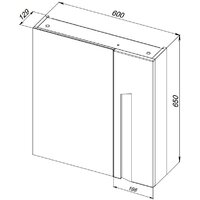  АВН Шкаф с зеркалом Ливорно 60 33.15 - Превью изображения №6 — Интернет-магазин Time-Shop