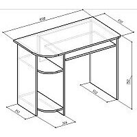 Стол Мебель-класс Компакт (белый/дуб сонома) - Превью изображения №3 — Интернет-магазин Time-Shop