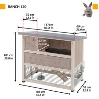 Клетка Ferplast Ranch 120 57091000 - Превью изображения №9 — Интернет-магазин Time-Shop