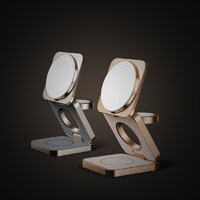 Беспроводное зарядное Momax Q2.Mag 3-in-1 UD31L (титановый) - Превью изображения №12 — Интернет-магазин Time-Shop