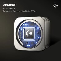 Беспроводное зарядное Momax Q2.Mag 3-in-1 UD31L (титановый) - Превью изображения №9 — Интернет-магазин Time-Shop