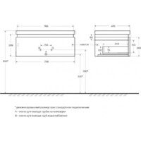  Cezares Тумба под умывальник SLIDER-800-1C-SO-BO - Превью изображения №3 — Интернет-магазин Time-Shop