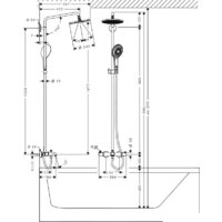 Душевая система  Hansgrohe Raindance Select 240 Showerpipe (27117000) - Превью изображения №2 — Интернет-магазин Time-Shop