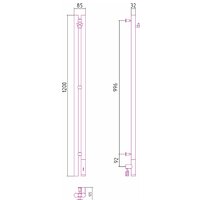 Полотенцесушитель Сунержа Нюанс 3.0 1200 правый 032-5843-1253 - Превью изображения №4 — Интернет-магазин Time-Shop