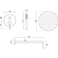 Душевая система  Rea Lungo REA-P8950 - Превью изображения №5 — Интернет-магазин Time-Shop