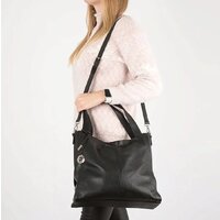 Женская сумка Poshete 845-SR6065OL-BLK (черный) - Превью изображения №6 — Интернет-магазин Time-Shop