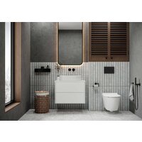 Умывальник Керамин Арена 40 ФС (серый, матовый) - Превью изображения №3 — Интернет-магазин Time-Shop