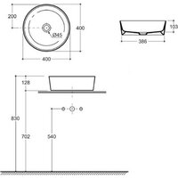 Умывальник Керамин Арена 40 ФС (серый, матовый) - Превью изображения №6 — Интернет-магазин Time-Shop