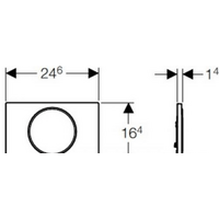 Панель смыва Geberit Sigma 10 115.758.KN.5 (хром матовый/хром глянцевый) - Превью изображения №2 — Интернет-магазин Time-Shop