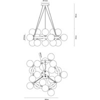 Подвесная люстра Arte Lamp Bolla-piccolo A3988SP-20AB - Превью изображения №4 — Интернет-магазин Time-Shop
