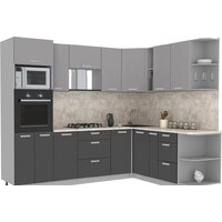 Интерлиния Мила Лайт 1.88x2.6 правая (серебристый/антрацит/малага)