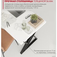Стол Домус Гранд 12.016.401.02 (белый/металл черный) - Превью изображения №4 — Интернет-магазин Time-Shop
