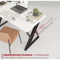 Стол Домус Гранд 12.016.401.02 (белый/металл черный) - Превью изображения №3 — Интернет-магазин Time-Shop