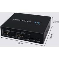 KVM переключатель USBTOP 2-х портовый KVM-переключатель HDMI USB, (черный) - Превью изображения №5 — Интернет-магазин Time-Shop