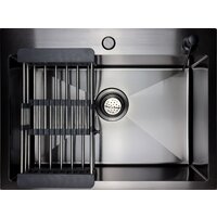 Кухонная мойка Berge 6045 Premium (черный) - Превью изображения №6 — Интернет-магазин Time-Shop