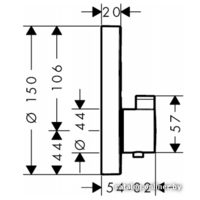 Смеситель Hansgrohe ShowerSelect S [15743000] - Превью изображения №4 — Интернет-магазин Time-Shop
