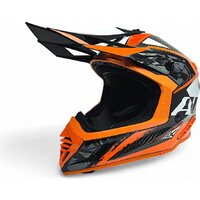 Мотошлем AIM RH855 Carbon Terrain RH855T-DBO-M (M, черный/оранжевый) - Превью изображения №2 — Интернет-магазин Time-Shop