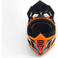 Мотошлем AIM RH855 Carbon Terrain RH855T-DBO-M (M, черный/оранжевый) - Превью изображения №6 — Интернет-магазин Time-Shop