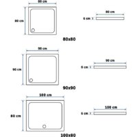 Душевой поддон Rea Savoy 90x90 (черный) - Превью изображения №4 — Интернет-магазин Time-Shop