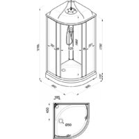 Душевая кабина Niagara Light L90/17 90х90х215 - Превью изображения №6 — Интернет-магазин Time-Shop