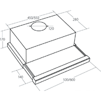 Кухонная вытяжка Akpo Light eco glass twin 60 WK-7 (черный) - Превью изображения №3 — Интернет-магазин Time-Shop