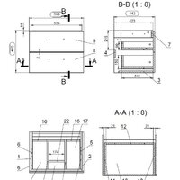  Cersanit Тумба под умывальник Lara 60 63414 - Превью изображения №8 — Интернет-магазин Time-Shop