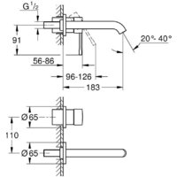 Смеситель Grohe Essence 29192001 - Превью изображения №2 — Интернет-магазин Time-Shop
