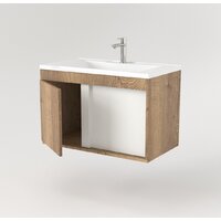  Дабер Тумба под умывальник 014 WeltWasser Deilbach 7517-60 Т14.6W.0.21 (дуб галифакс/белый) - Превью изображения №3 — Интернет-магазин Time-Shop