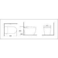 Унитаз приставной Roxen Smart Simple 670310-02 - Превью изображения №8 — Интернет-магазин Time-Shop