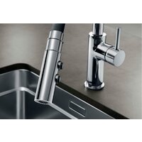 Смеситель Blanco Catris-S Flexo (черный/матовый хром) - Превью изображения №4 — Интернет-магазин Time-Shop