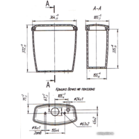 Унитаз напольный Оскольская керамика Суперкомпакт (белый, косой выпуск) - Превью изображения №3 — Интернет-магазин Time-Shop