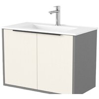 Дабер Тумба под умывальник 018 WeltWasser Deilbach 7517-70 Т18.7W.0.19Ч (бежевый/серый/ручка черная)