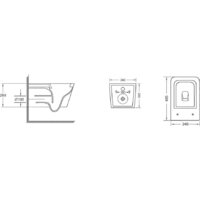 Унитаз подвесной Grossman GR-4404BMSQ - Превью изображения №6 — Интернет-магазин Time-Shop