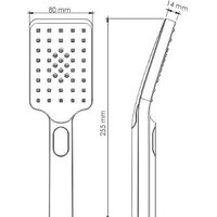 Душевая лейка Wasserkraft A126 - Превью изображения №2 — Интернет-магазин Time-Shop
