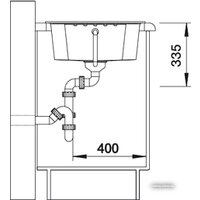 Кухонная мойка Blanco Dalago 5 (серый беж) [518528] - Превью изображения №3 — Интернет-магазин Time-Shop