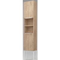 Дабер Шкаф-пенал 018 СТ18.0.1.6Б (дуб канзас коричневый/белый)