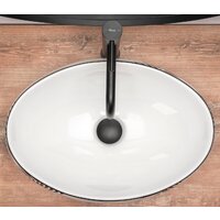 Умывальник Rea Shila (белый/черный) - Превью изображения №5 — Интернет-магазин Time-Shop