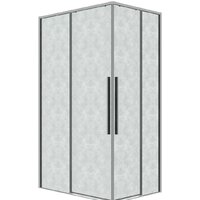 Душевая дверь Grossman Galaxy 80x195 1/2.K33.01.80.10.02 (хром/шиншилла стекло) - Превью изображения №2 — Интернет-магазин Time-Shop