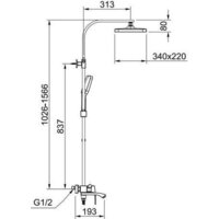 Душевая система  Raglo R01.24.09 - Превью изображения №2 — Интернет-магазин Time-Shop