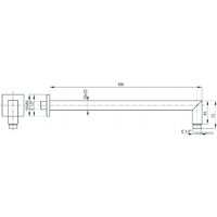 Держатель верхнего душа Deante Cascada NAC 049K - Превью изображения №2 — Интернет-магазин Time-Shop